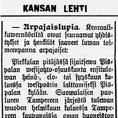 Osuuskunta-lehtileikkeit&auml; 1907-1920