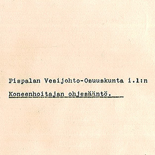 Koneenhoitajan ohjes&auml;&auml;nn&ouml;t